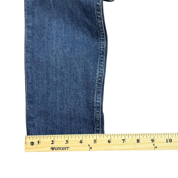 Agolde Nico High Rise Straight Womens Jeans Blue  27 Button Fly Cropped 26" - Picture 9 of 11